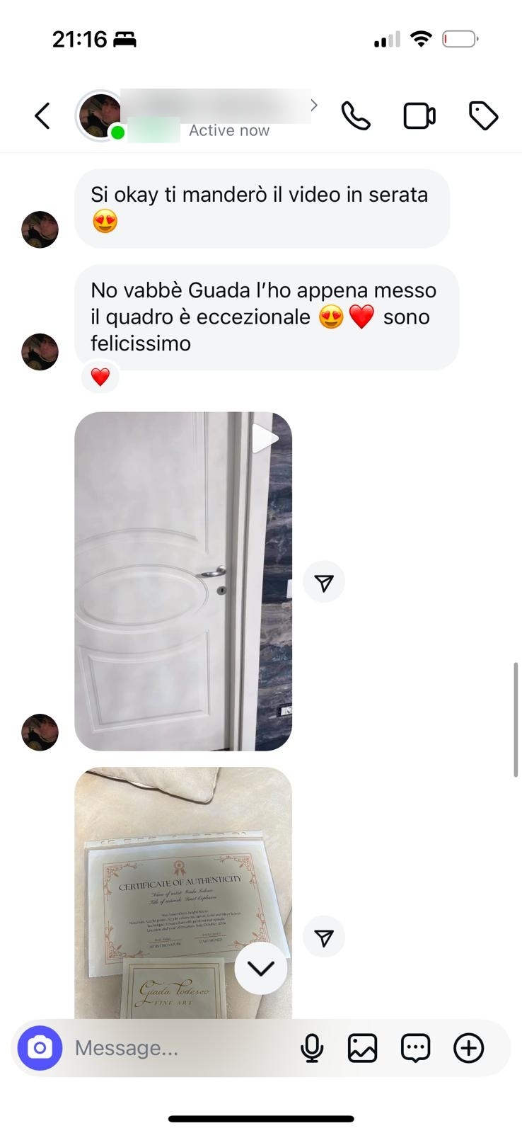 Testimonianza Collezionista